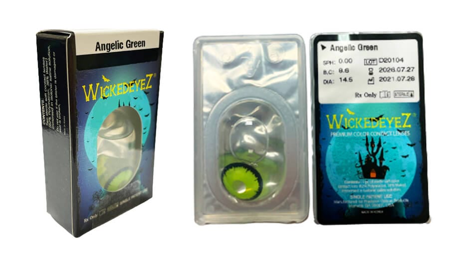 Angelic Green RX Halloween Contacts