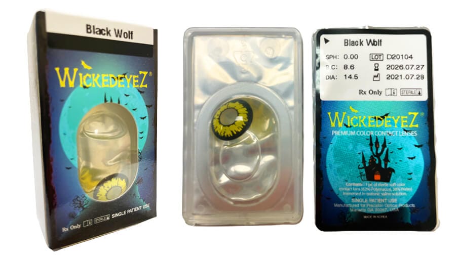 Black Wolf Halloween Contact Lenses Black Wolf Halloween Contact Lenses