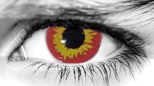 Red Wolf Halloween Contact Lenses