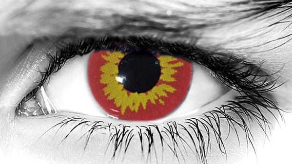 Red Wolf Halloween Contact Lenses
