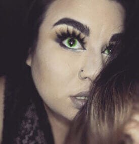 Green Reptile Halloween Contacts