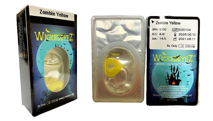 Zombie Yellow Contact Lenses
