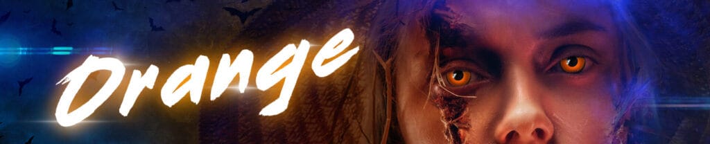 Orange Contact Lenses For Werewolf Cosplay - Halloween Contacts