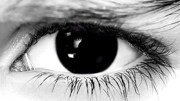 black out contact lenses