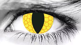 Yellow Reptile Halloween Contact Lenses